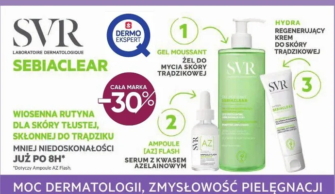 Sebiaclear dermokosmetyki do pielęgnacji i oczyszczania twarzy promocja w Super-Pharm