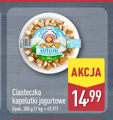 Ciasteczka kapelutki jogurtowe promocja w Aldi
