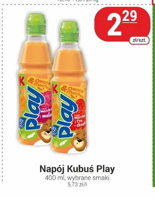 Napój Kubuś Play marchew i truskawka promocja w Delikatesy Sezam