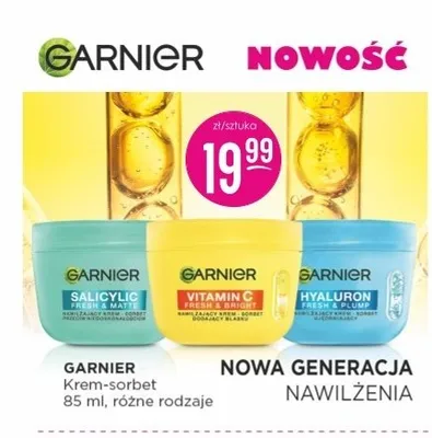 Krem-sorbet Garnier Hyaluron Fresh & Plump promocja w Drogerie Jasmin