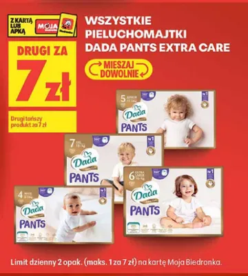 Pieluchomajtki Dada Pants Extra Care 5 Junior promocja w Biedronka