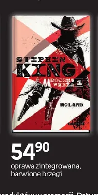 Książka Mroczna Wieża 1 Roland Stephen King oprawa zintegrowana barwione brzegi promocja w Empik