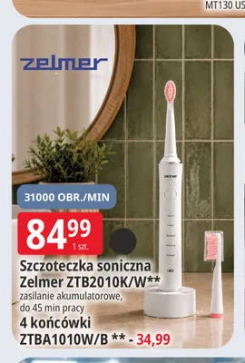 Szczoteczka soniczna Zelmer ZTB2010K/W promocja w Leclerc