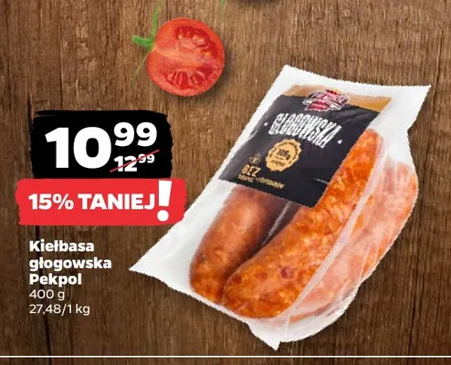 Kiełbasa głogowska Pekpol promocja w Netto