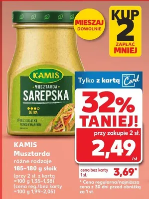 Musztarda różne rodzaje promocja w Kaufland