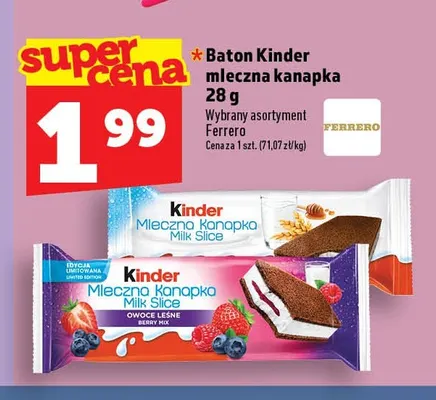 Baton Kinder Mleczna Kanapka promocja w TOPAZ