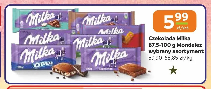 Czekolada Milka Alpejskie Mleko promocja w Społem Częstochowa