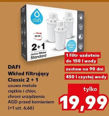 Wkład filtrujący Classic 2+1 promocja w Kaufland