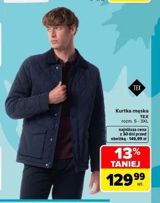 Kurtka męska TEX promocja w Carrefour