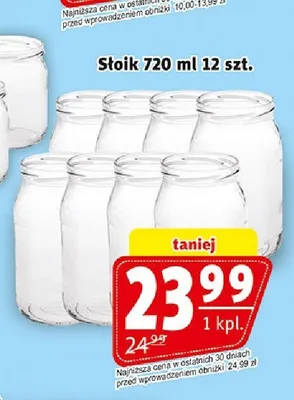Słoik 720 ml 12 szt. promocja w Prim Market