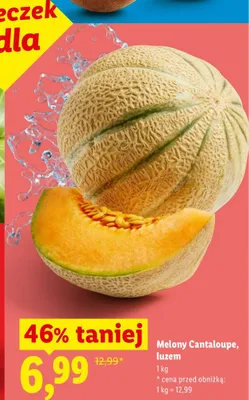 Melon Cantaloupe luzem Ryneczek Lidla promocja w Lidl