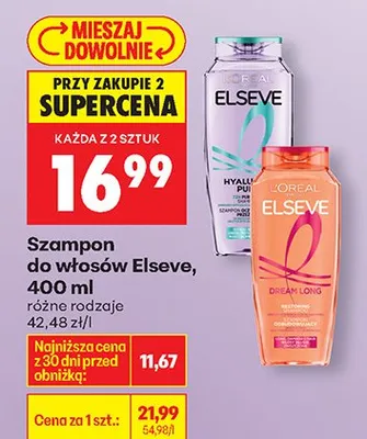 Szampon do włosów różne rodzaje promocja w Biedronka