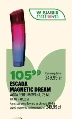 Woda perfumowana Escada Magnetic Dream promocja w Drogerie Natura