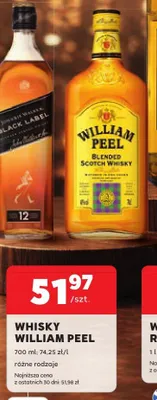 Whisky William Peel promocja w Stokrotka