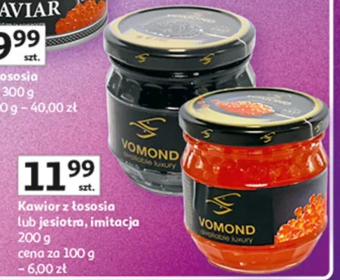 Kawior z łososia lub jesiatra, imitacja promocja w Auchan