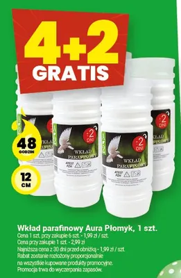 Wkład parafinowy Aura Płomyk, 1 szt. promocja w Twój Market
