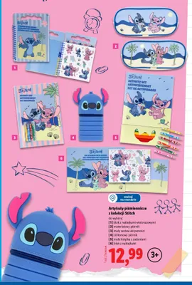 Piórnik materiałowy Disney Stitch promocja w Lidl