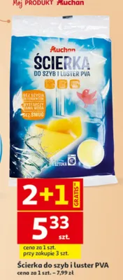 Ścierka do szyb i luster PVA promocja w Auchan