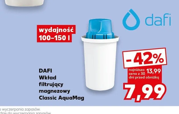 Wkład filtrujący magnezowy Dafi Classic AquaMag promocja w Kaufland