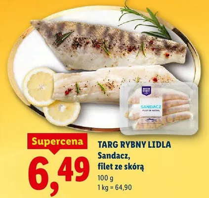 Sandacz, filet ze skórą promocja w Lidl