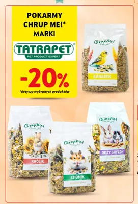 Pokarmy Chrup Me! Tatrapet promocja w Intermarche