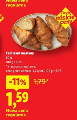Croissant maślany promocja w Lidl