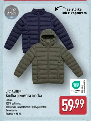 Kurtka pikowana męska UP2FASHION promocja w Aldi