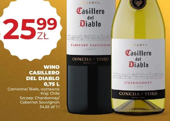 Wino Casillero Del Diablo Cabernet Sauvignon promocja w Duży Ben