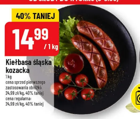 Kiełbasa śląska na grilla promocja w POLOmarket