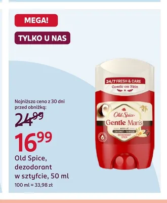 Dezodorant w sztyfcie Old Spice promocja w Rossmann