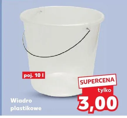 Wiadro plastikowe 10 l promocja w Kaufland