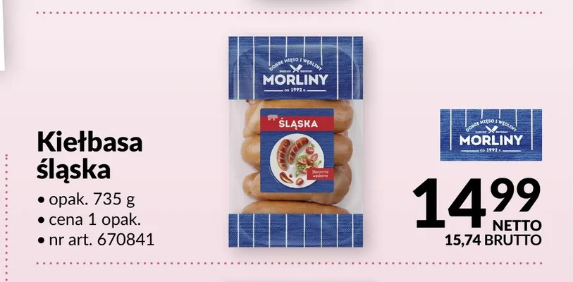 Kiełbasa śląska Morliny promocja w Makro