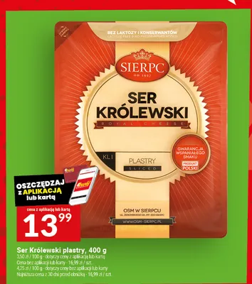 Ser Królewski plastry OSM w Sierpcu promocja w Twój Market