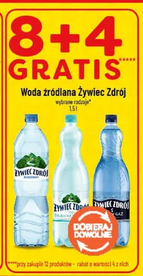 Woda źródlana Żywiec Zdrój gaz promocja w POLOmarket