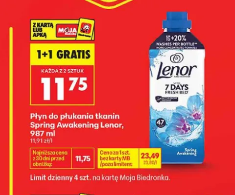 Płyn do płukania tkanin Lenor Spring Awakening promocja w Biedronka