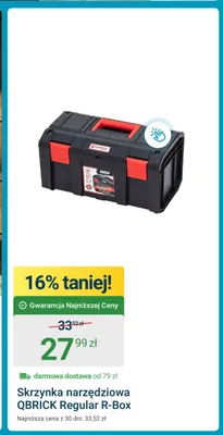 Skrzynka narzędziowa Qbrick Regular R-Box promocja w ERLI