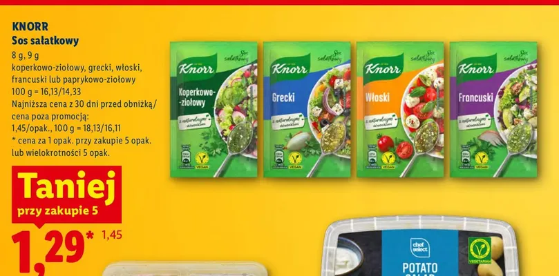 Sos sałatkowy grecki Knorr promocja w Lidl