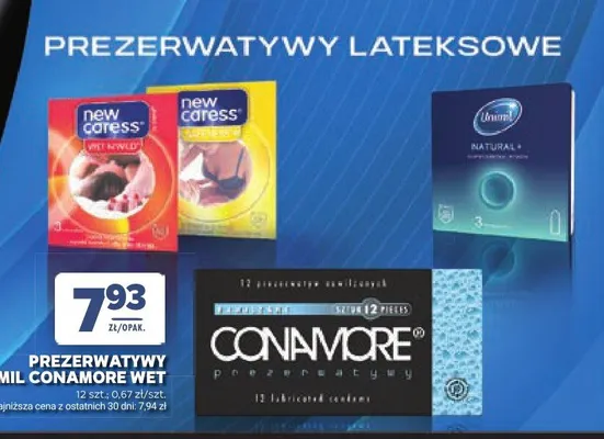 Prezerwatywy UNIMIL CONAMORE WET promocja w Stokrotka