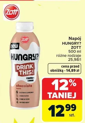 Napój Hungry? Drink This! promocja w Carrefour