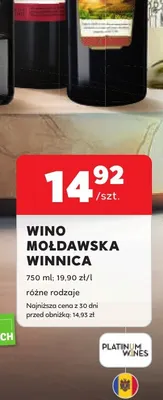 Wino Mołdawska Winnica promocja w Stokrotka
