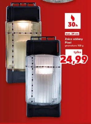 Znicz szklany Pixel promocja w Kaufland