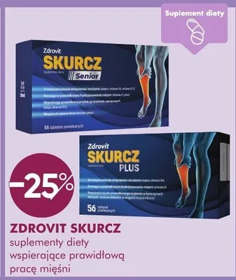 Suplementy diety wspierające prawidłową pracę mięśni promocja w Super-Pharm