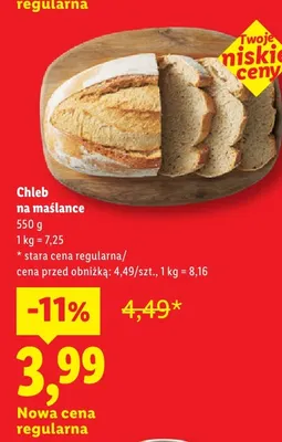 Chleb na maślance promocja w Lidl