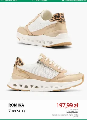 Sneakersy Romika promocja w Deichmann