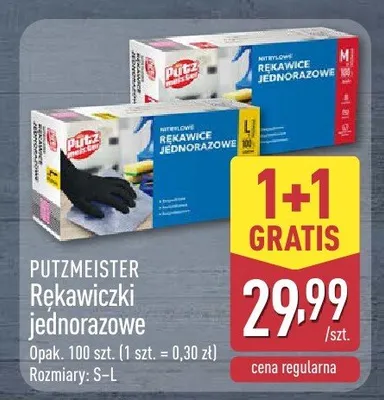 Rękawiczki jednorazowe promocja w Aldi