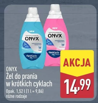 Żel do prania w krótkich cyklach Onyx promocja w Aldi