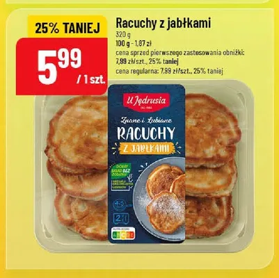 Racuchy z jabłkami U Jędrusia promocja w POLOmarket