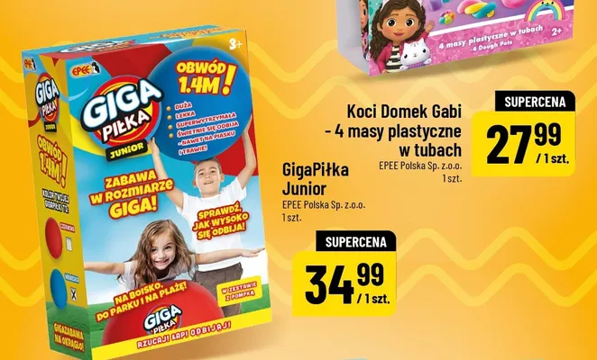 Koci Domek Gabi - 4 masy plastyczne w tubach promocja w POLOmarket
