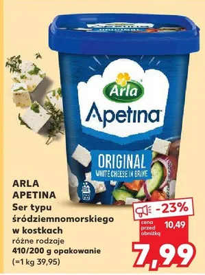 Ser Apetina śródziemnomorskiego w kostkach promocja w Kaufland