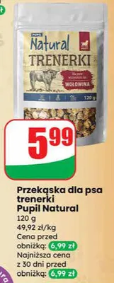 Przekąska dla psa trenerki promocja w Dino
